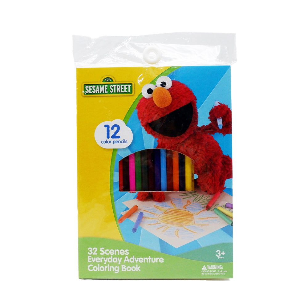 Sesame Street 12 Color Pencil Coloring Book Main image