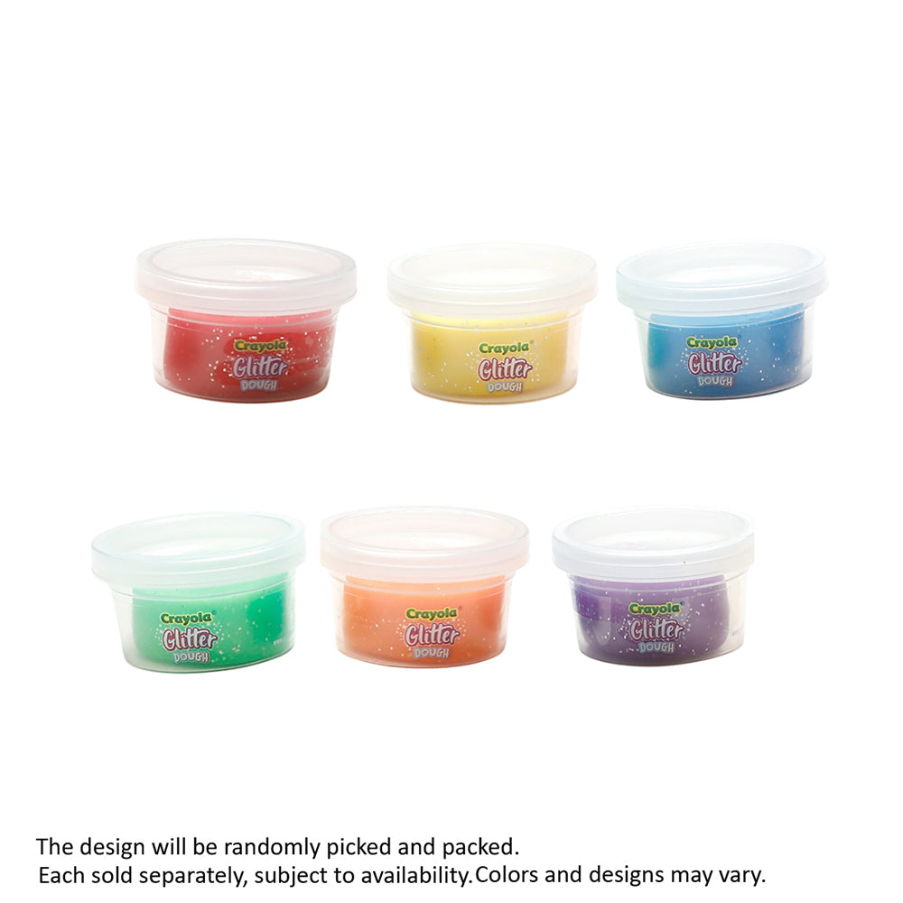 Crayola Silly Scents 3 Tubs 1oz Glitter Dough Main image