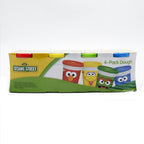 123 Sesame Street 4- Pack Dough - Blue, Green, Yellow and Red