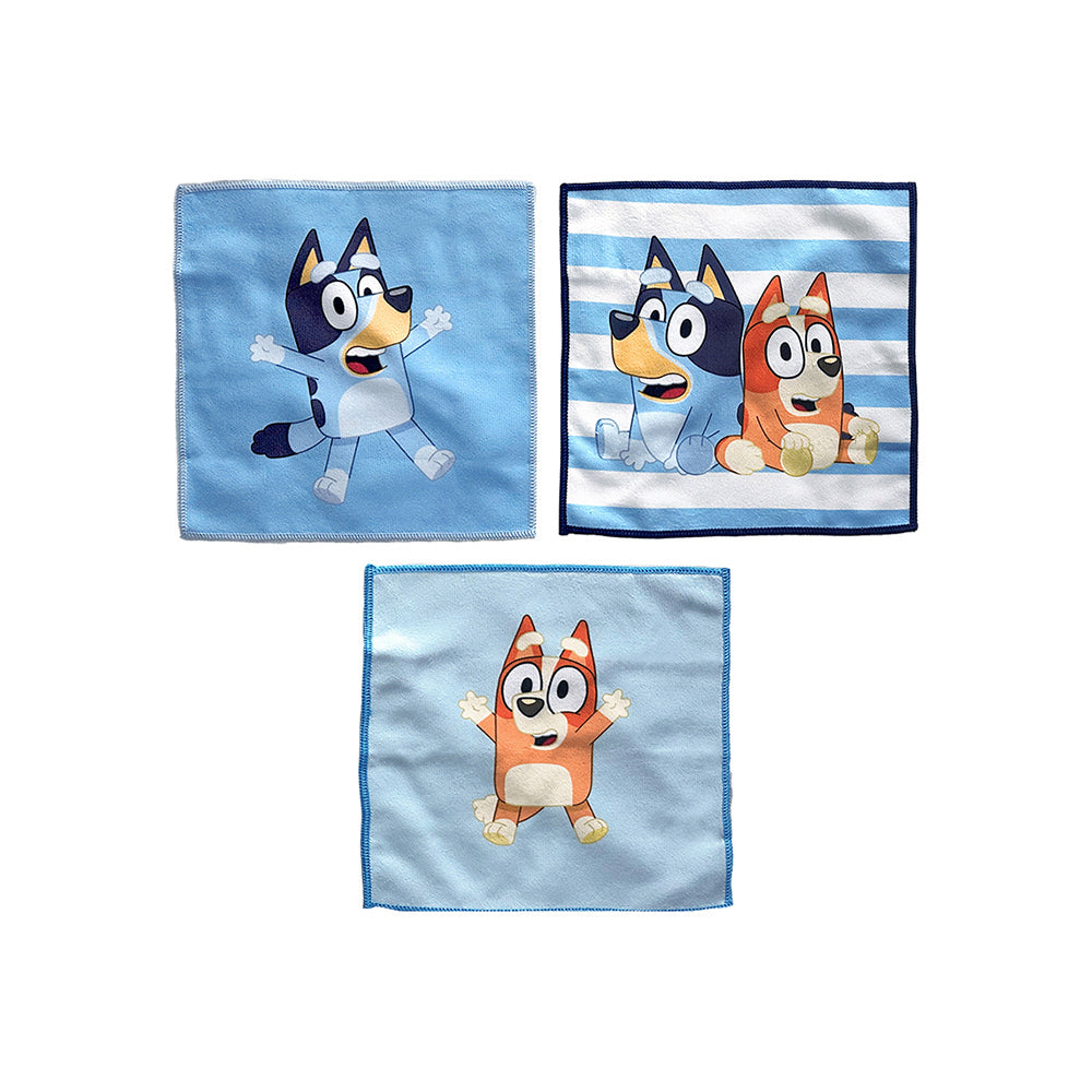Totsafe Bluey Core Microfiber Face Towel Set (3 pcs)