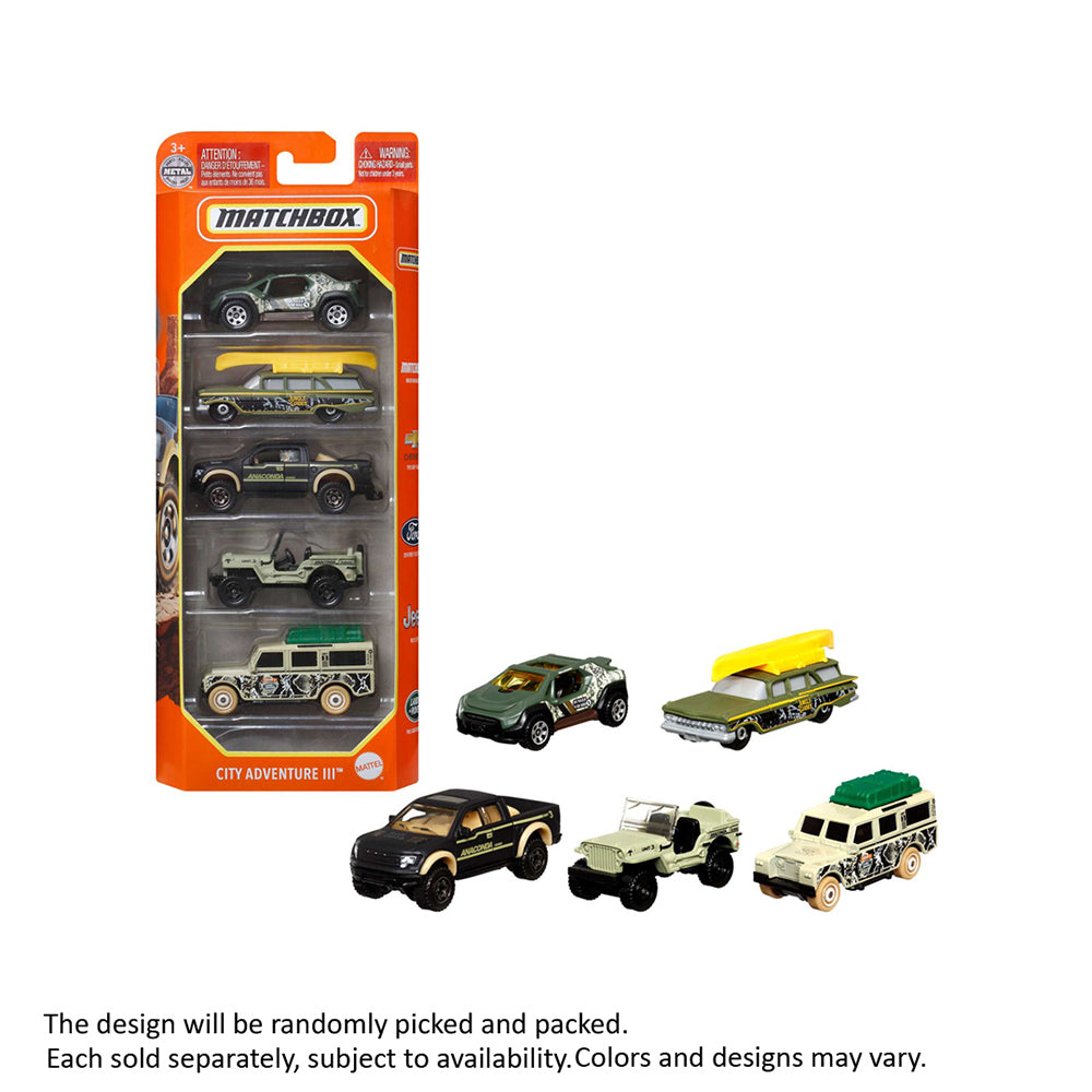 Matchbox 1:55 5 Pack Diecast Vehicle