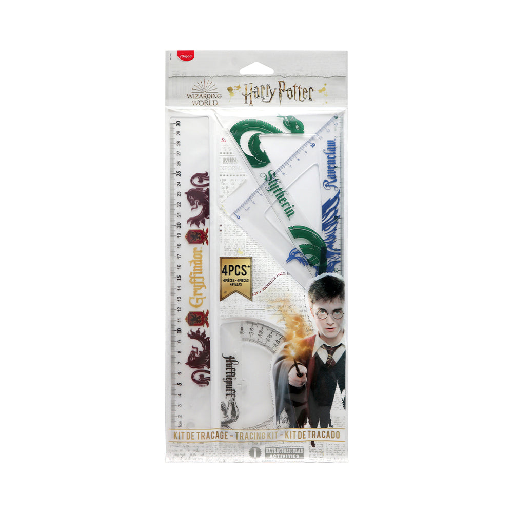 Maped Wizarding World Harry Potter - 4 Piece Tracing Kit