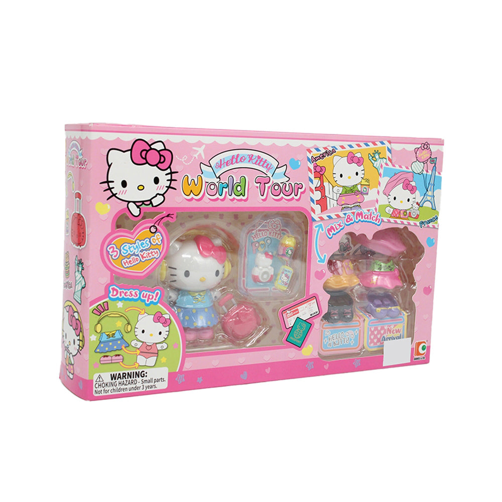Sanrio – Original Hello Kitty World Tour Mix & Match Dress Up with 3 Styles