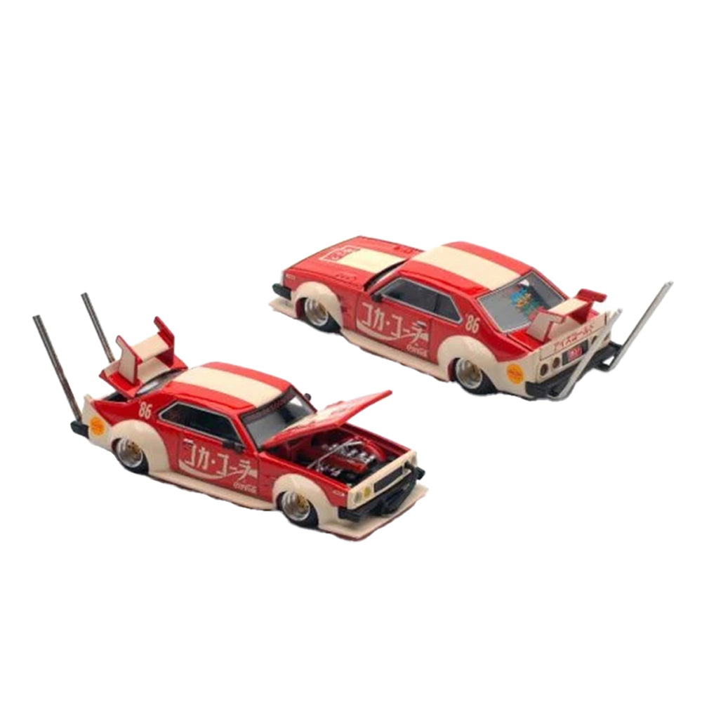 Pop Race 1:64 - PR64-135 Coca-cola Skyline C210 Kaido Racer Bosozoku Style Main image