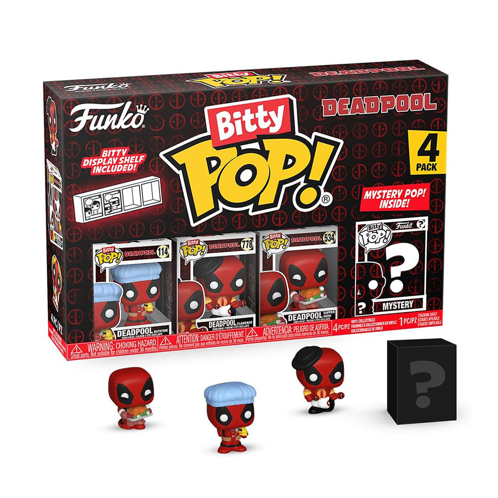 Bitty Pop! Deadpool 4 Pack - Bath Time Main image