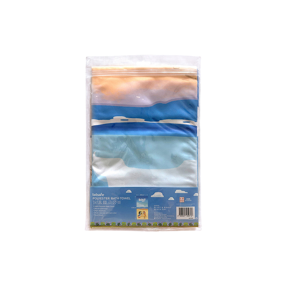 Totsafe Bluey Microfiber Towel, Large - Beach Day