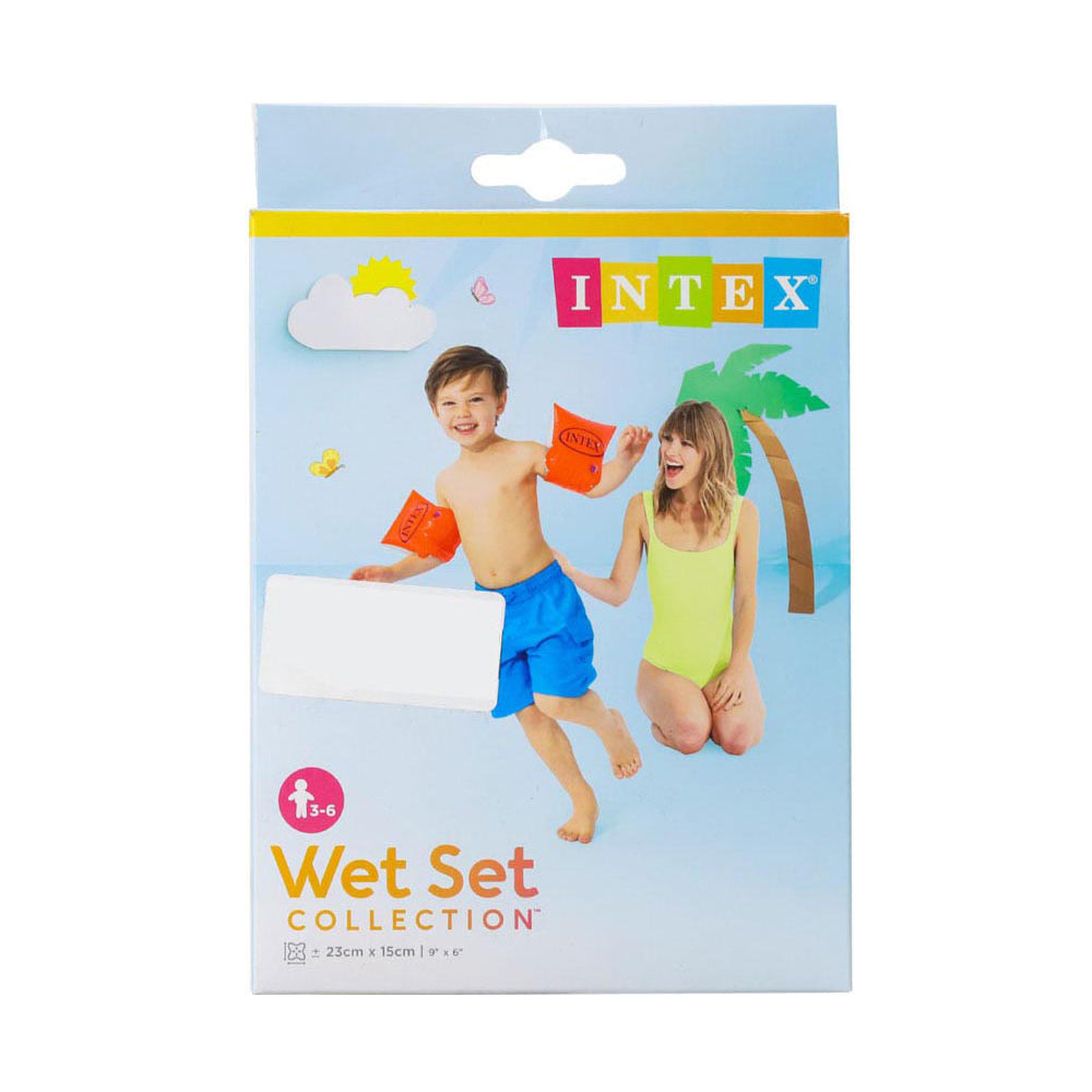 Intex Deluxe Arm Bands (Orange) 23cm x 15cm Main image