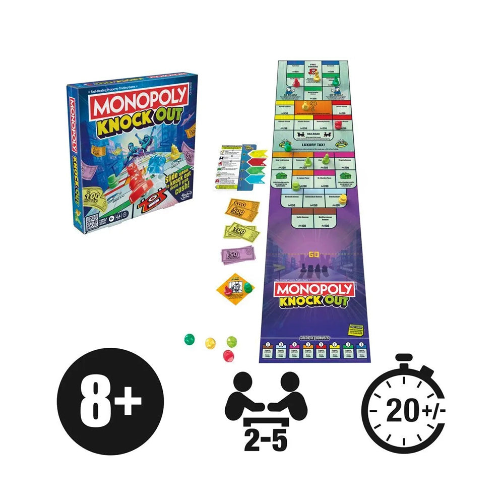 Monopoly Knockout Family Party Game
