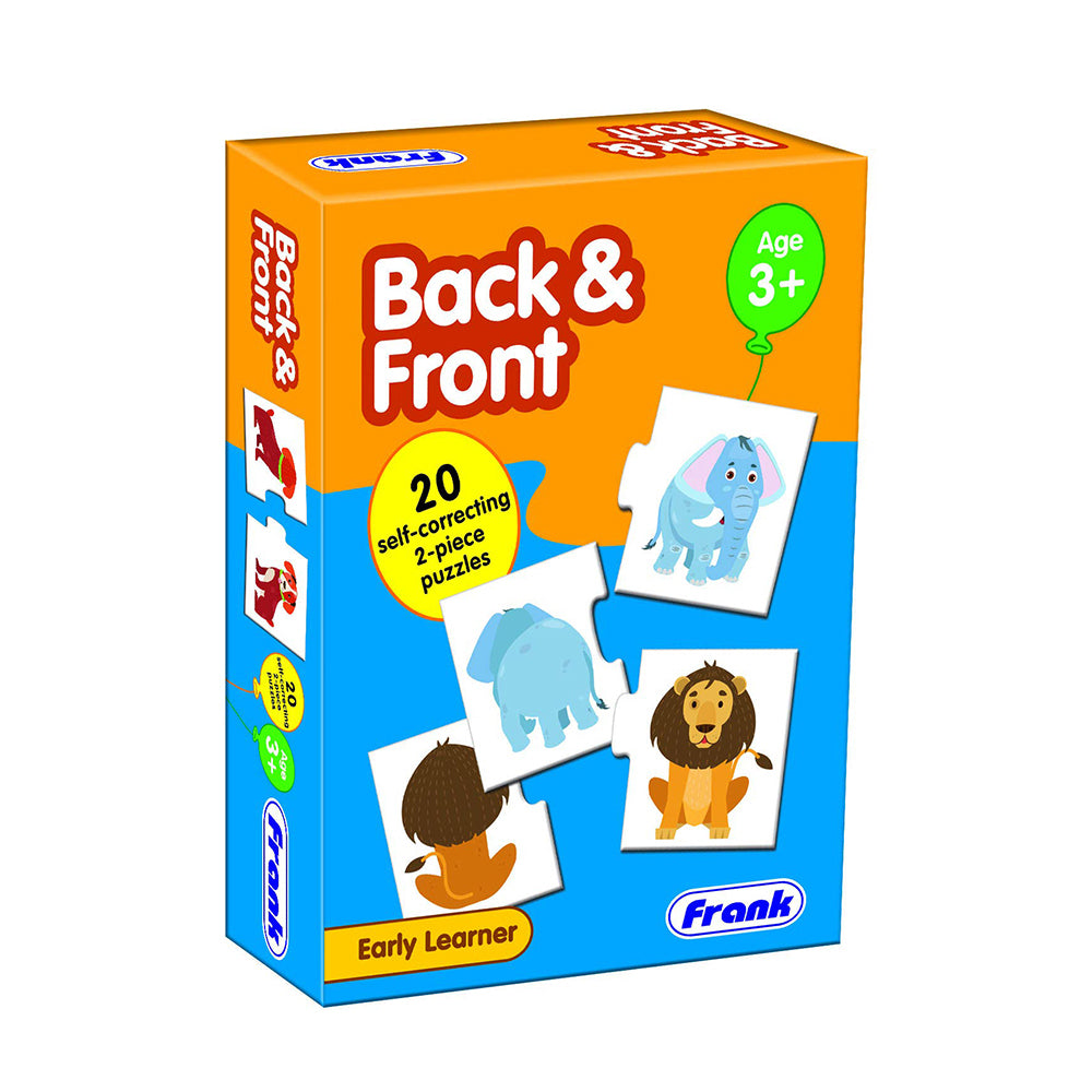 Back and Front 20 Self-Correcting 2-piece Puzzles Main image