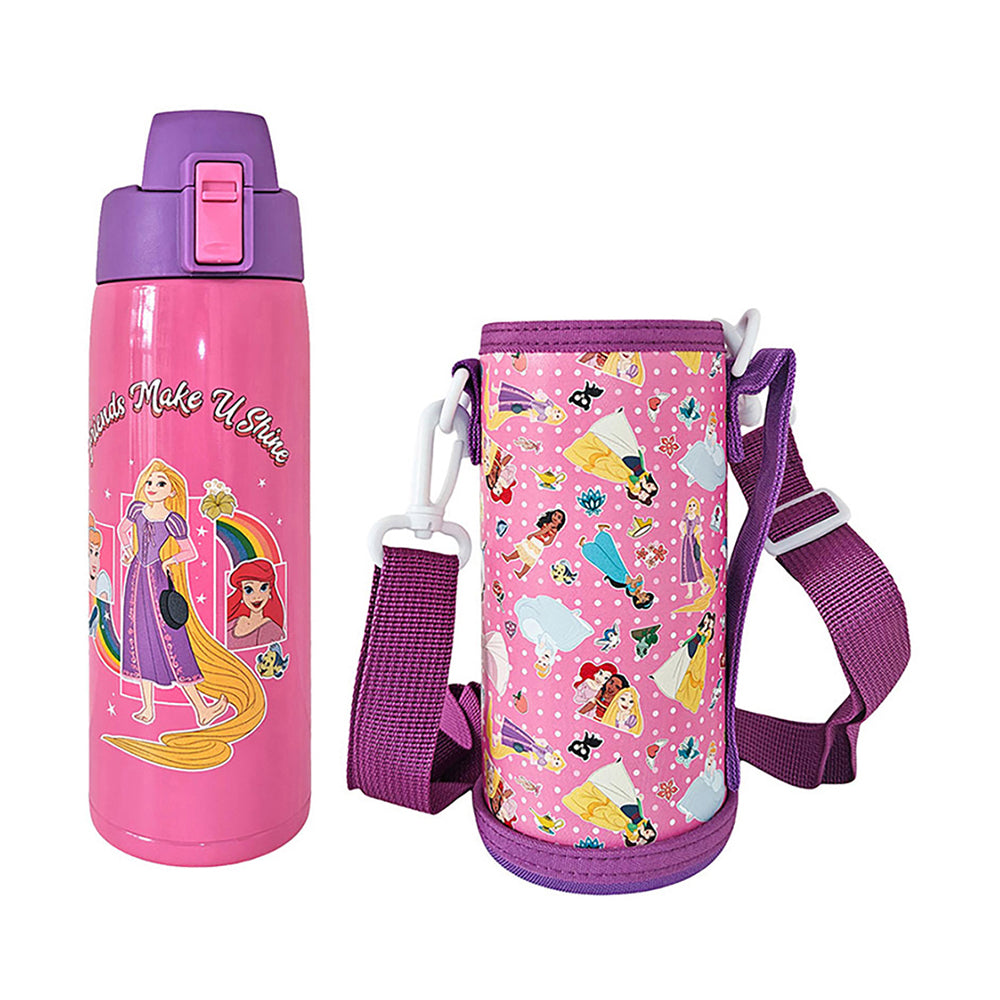 Zippies Lab Disney 600ml Tumbler With Carrying Pouch - Disney Princess