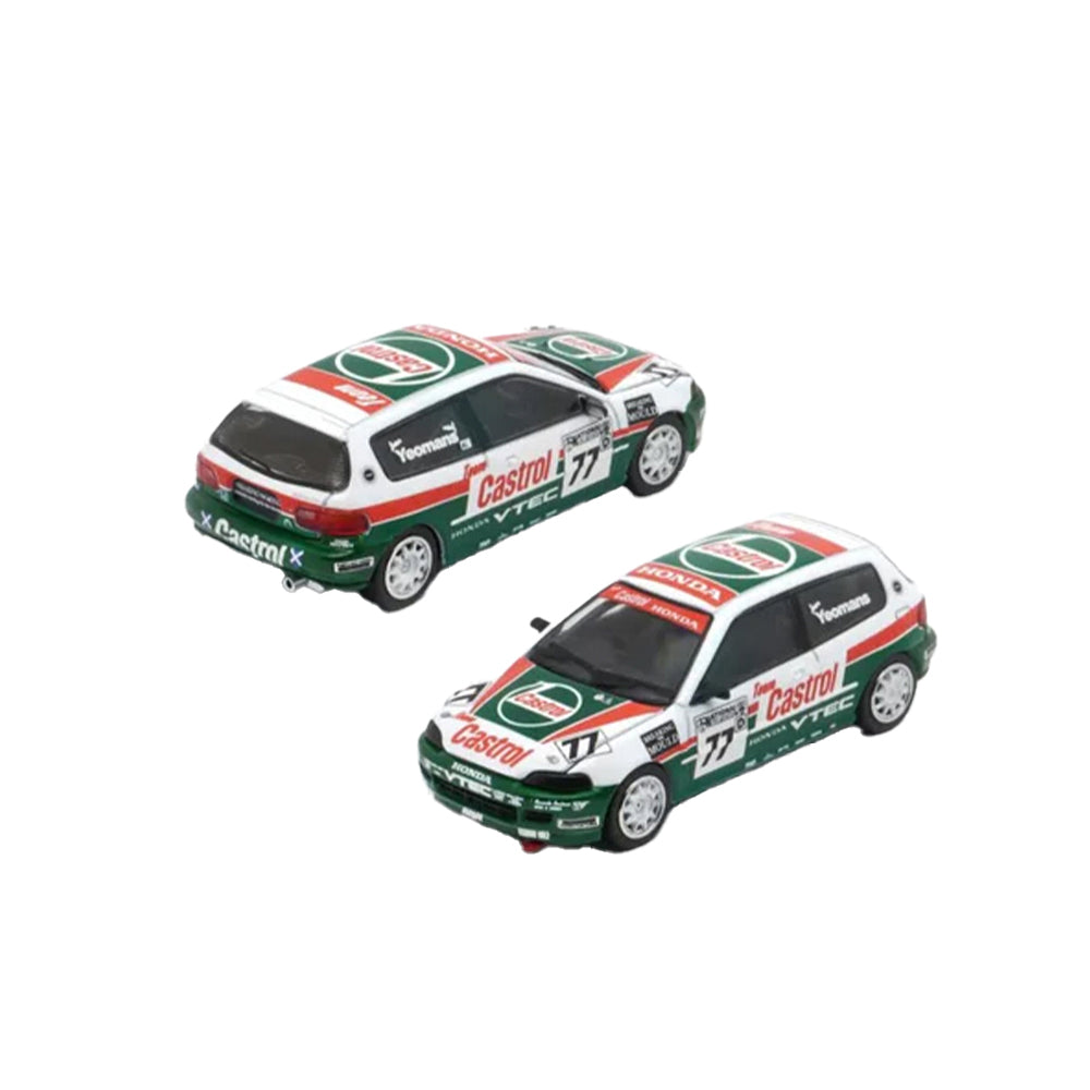 BM Creations 1:64 Diecast Honda Civic EG6 National Saloon Car Cup 1993 #77 Main image