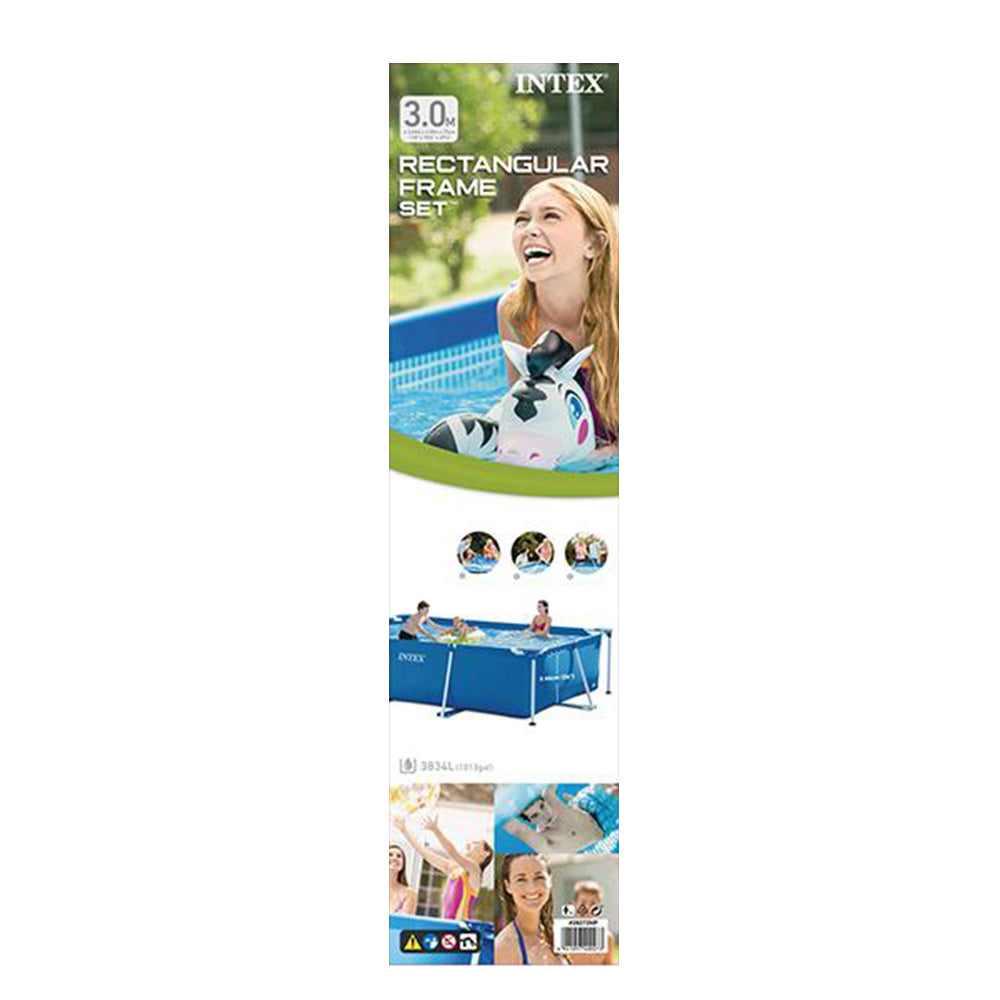 Intex Rectangular Frame Pool 3.00M x 2.00M x 75CM