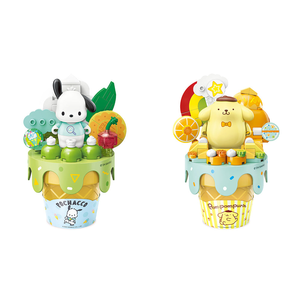 Keepplay Sanrio Ice Cream Cone Building Blocks For Ages 12+