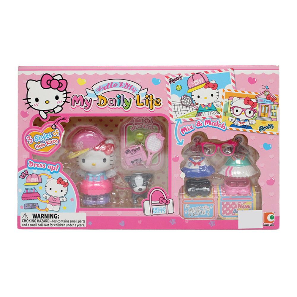 Sanrio – Original Hello Kitty, My Daily Life Mix & Match Dress Up with 3 Styles