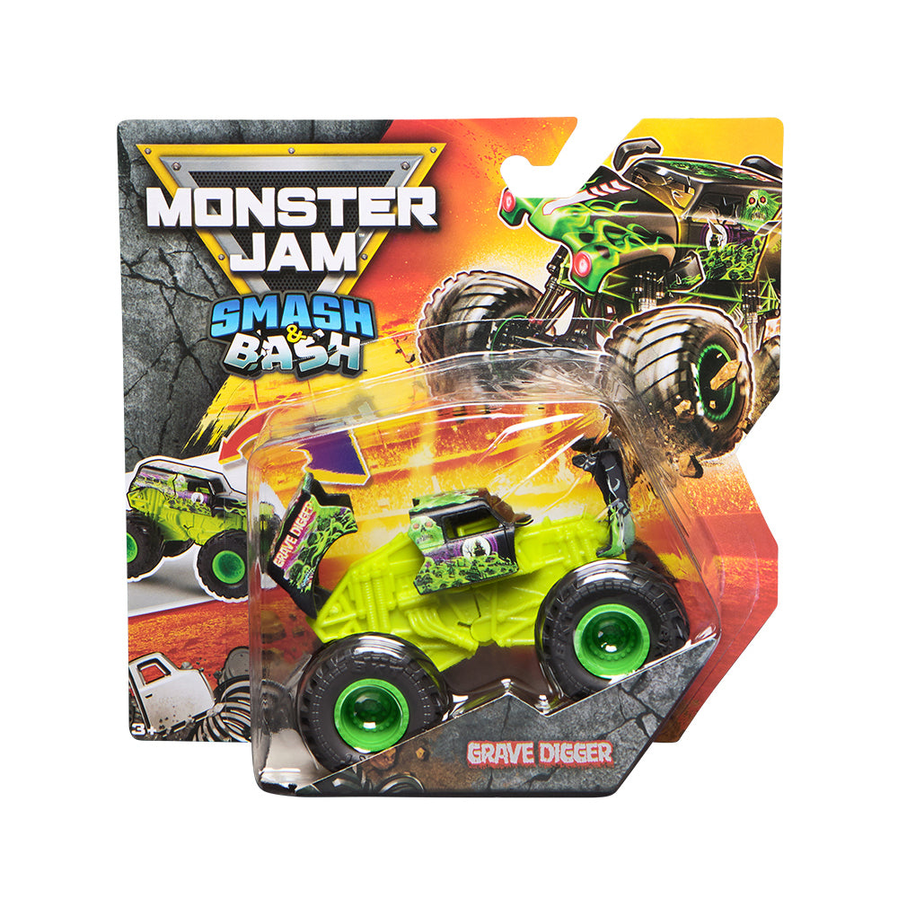 Monster Jam 1:64 Scale Toy Truck Smash & Bash Vehicle Random Assortment