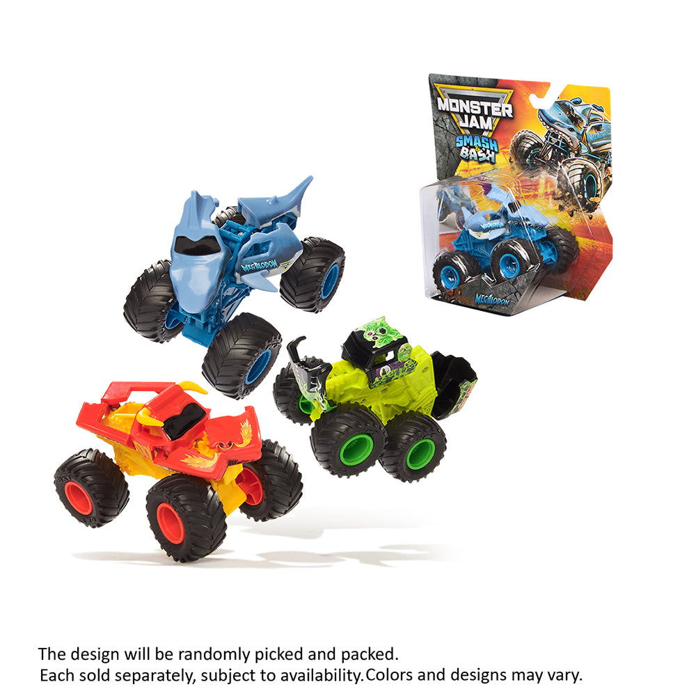 Monster Jam 1:64 Scale Toy Truck Smash & Bash Vehicle Random Assortment