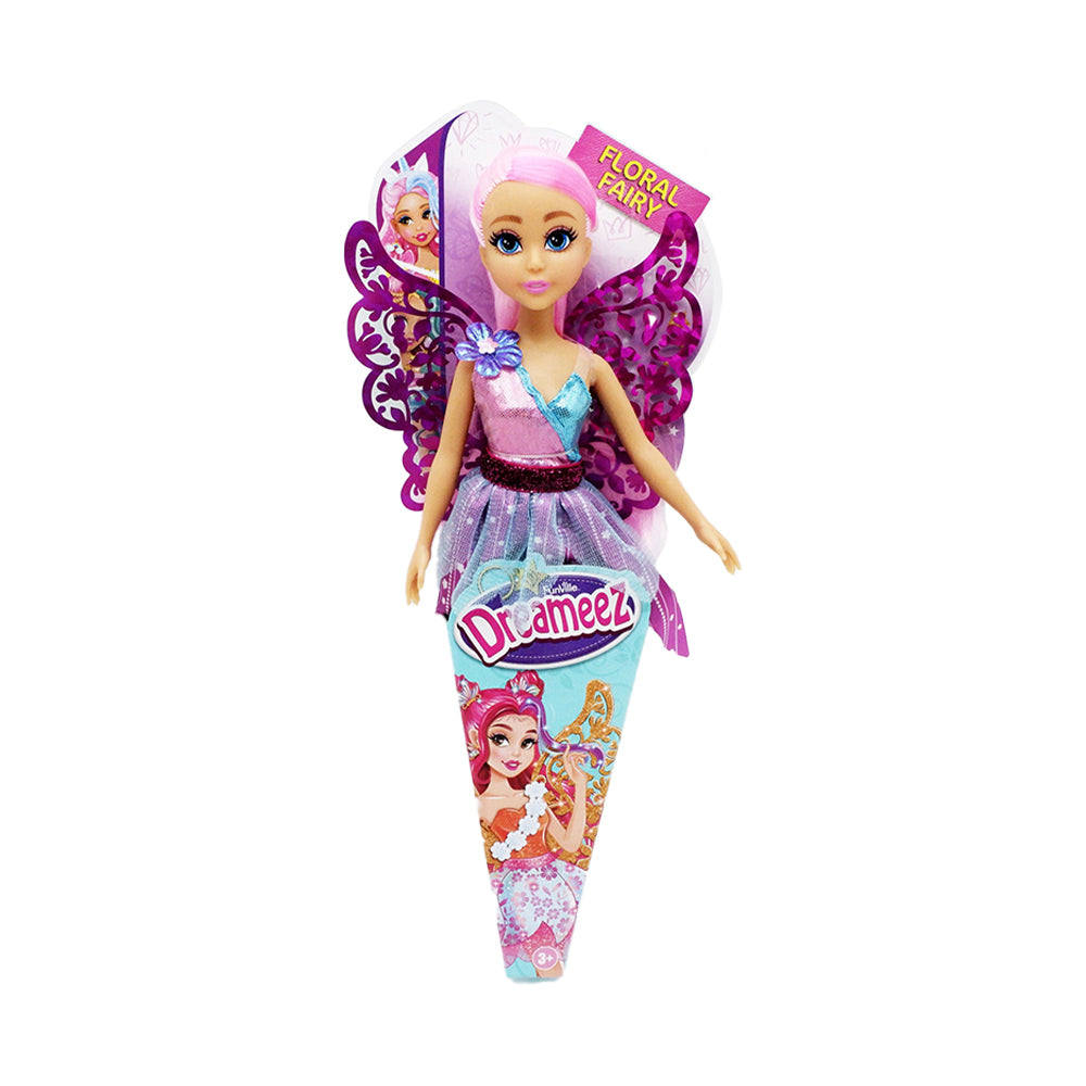 Funville Dreameez Floral Fairy - Shiny Purple Wings Pink Hair Main image
