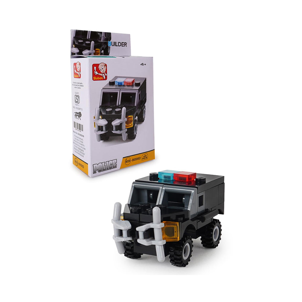 Sluban Builders M38 - B0595D Police Response Vehicle 43 Pieces Model Blocks Main image