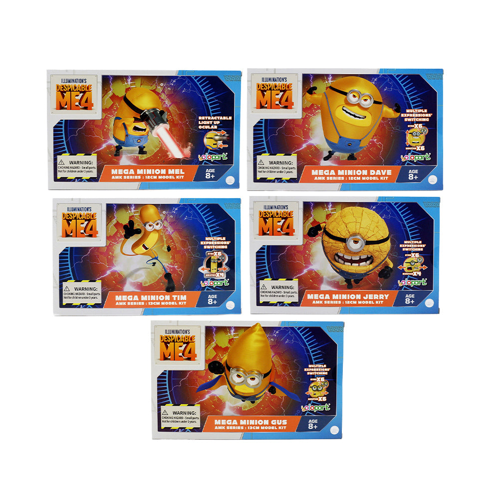 Yolopark Illumination's Despicable Me 4 12cm Mega Minion Model Kit