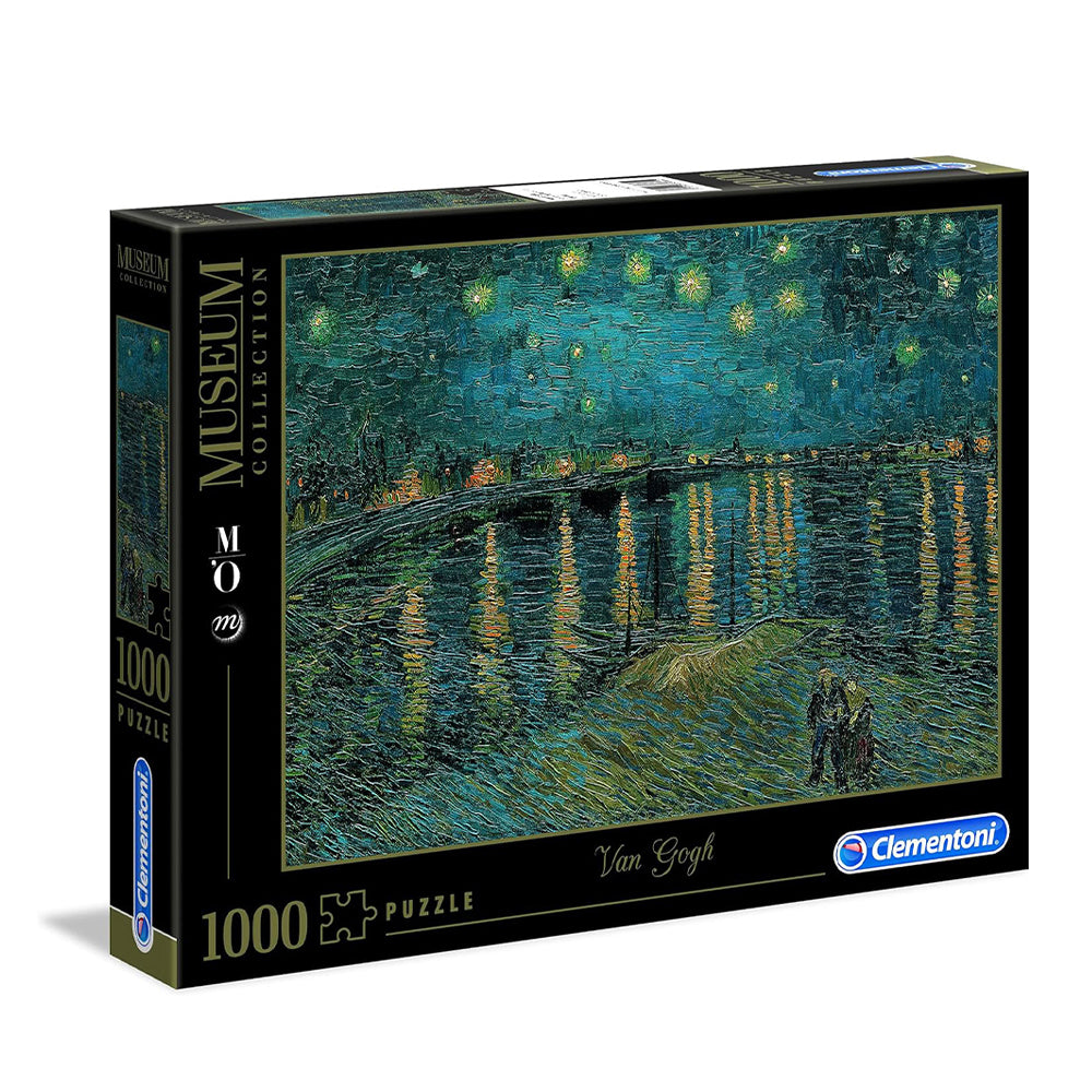 Clementoni Museum Collection, Vincent Van Gogh: Starry Night On The Rhône 1000 Puzzle (70x50 cm) Main image