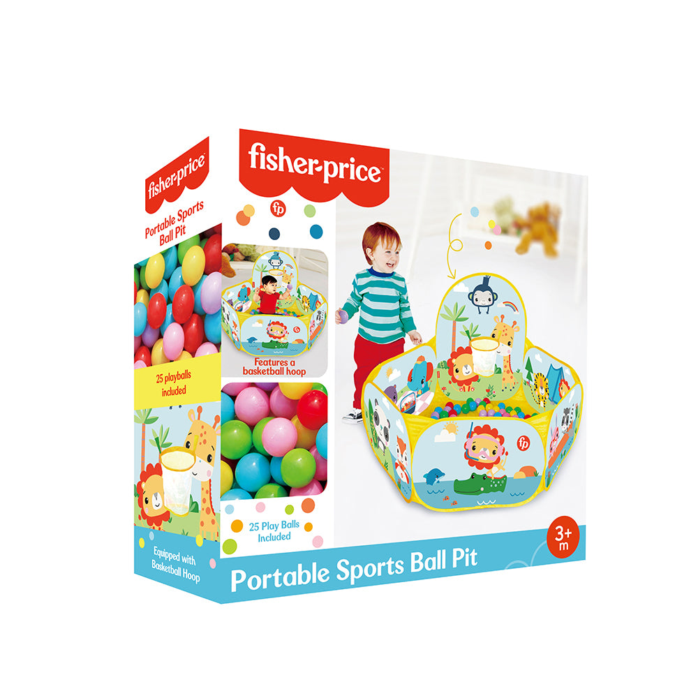 Fisher Price Portable Sports Ball Pit with 25 Play Balls