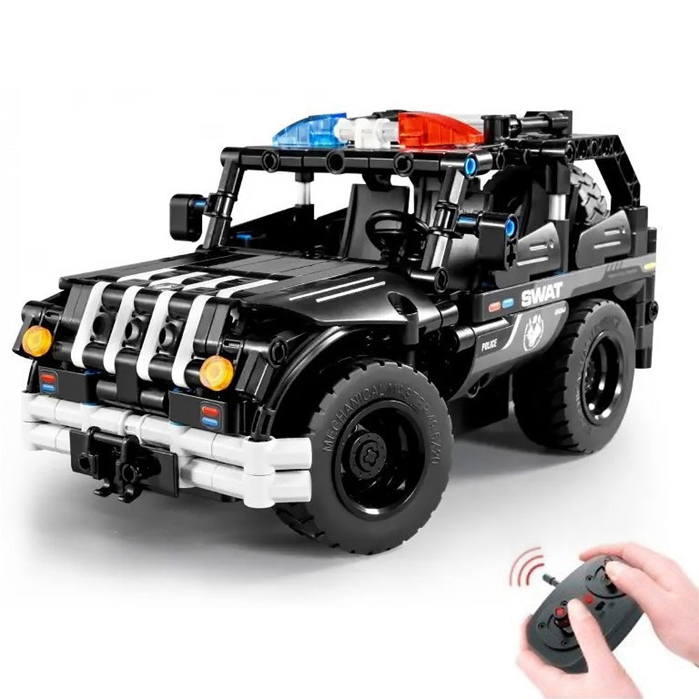 I Mechanical Master Armed Police Car 2-in-1 Modes R/C No. 8026 - 355 Pieces Building Bricks Set