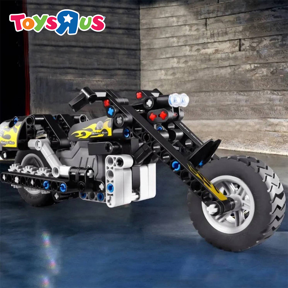I Mechanical Master Pull Back Motorcycle No. 5801 183 Pieces Building Bricks Set