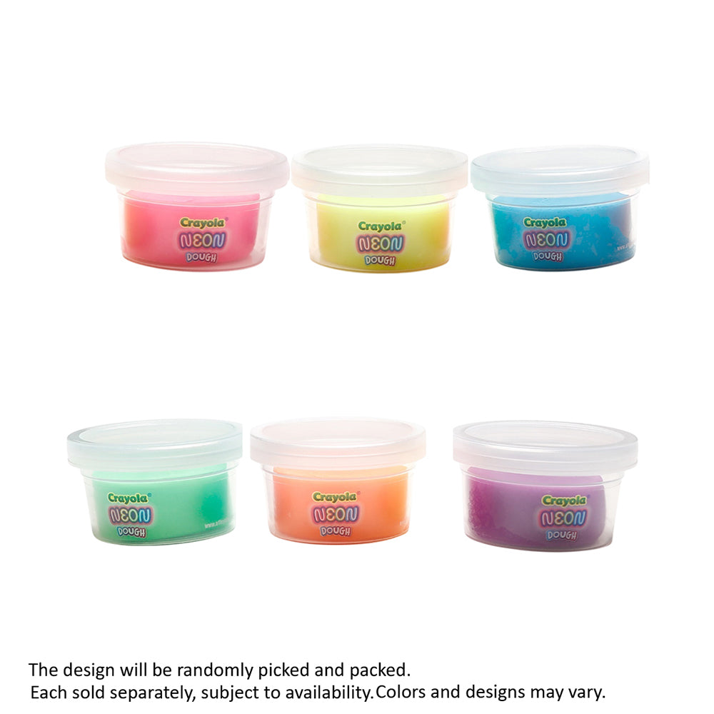 Crayola Silly Scents 3 Tubs 1oz Neon Dough Main image