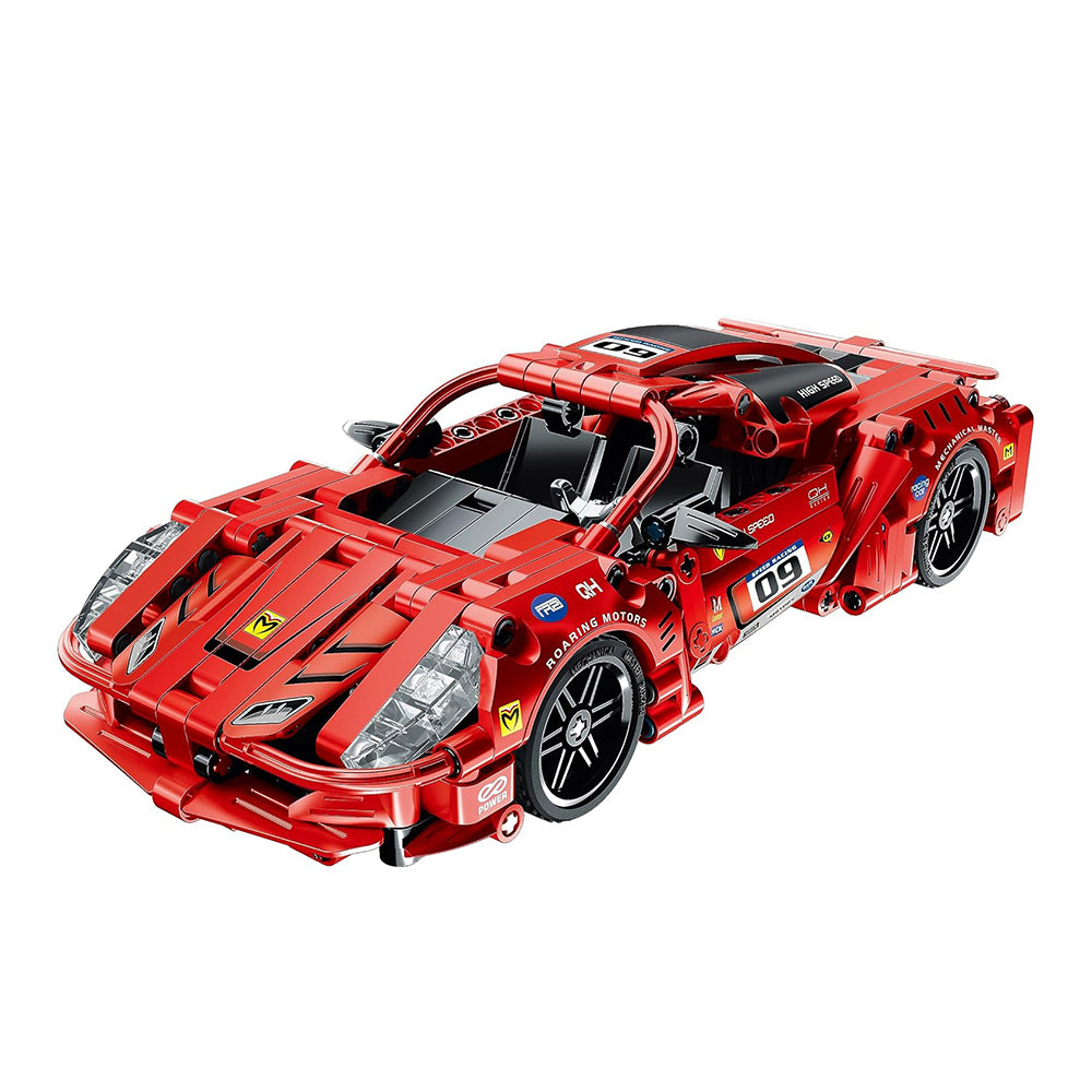 I Mechanical Master Pull Back Super Car (Red) No. 5809 437 Pieces Building Bricks Set Main image