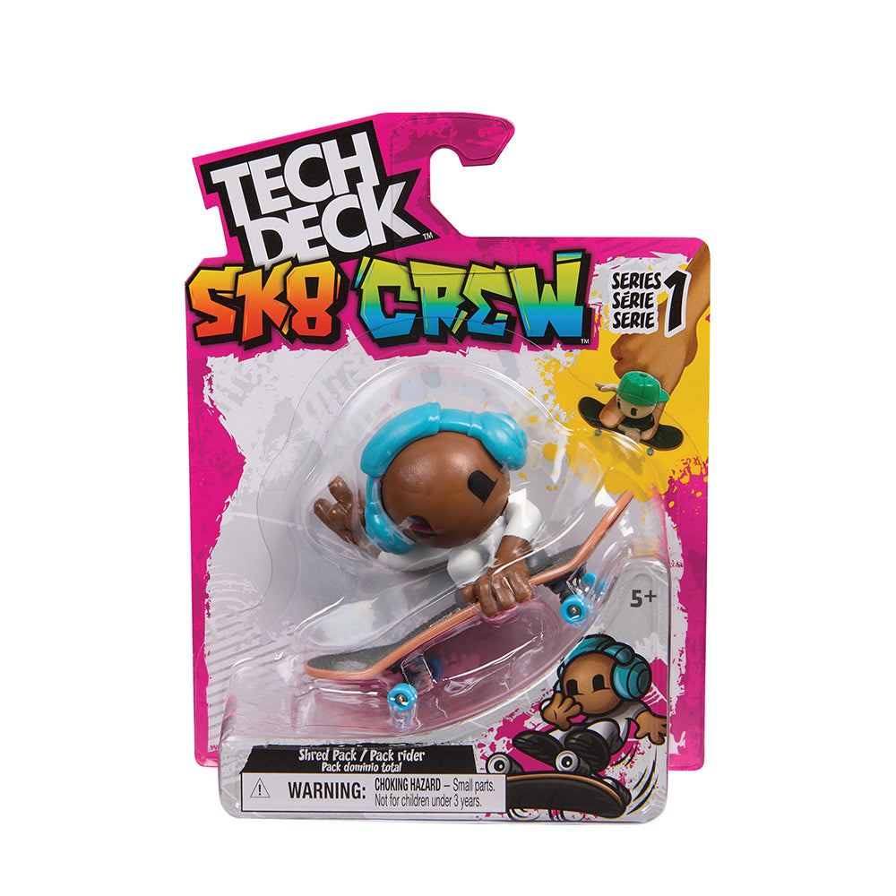 Tech deck 96MM Single Sk8 Crew Finger Skateboard with SK8 Crew member
