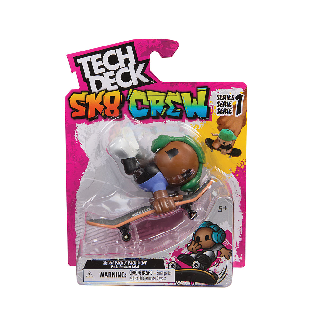 Tech deck 96MM Single Sk8 Crew Finger Skateboard with SK8 Crew member