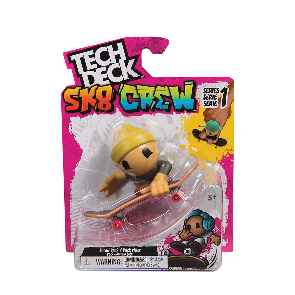 Tech deck 96MM Single Sk8 Crew Finger Skateboard with SK8 Crew member