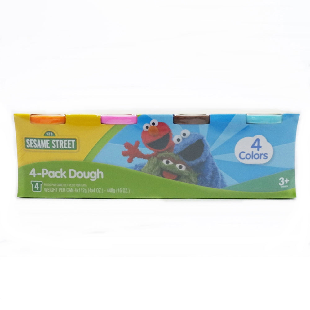 123 Sesame Street 4 Pack - Orange, Pink, Brown, Light Blue Main image
