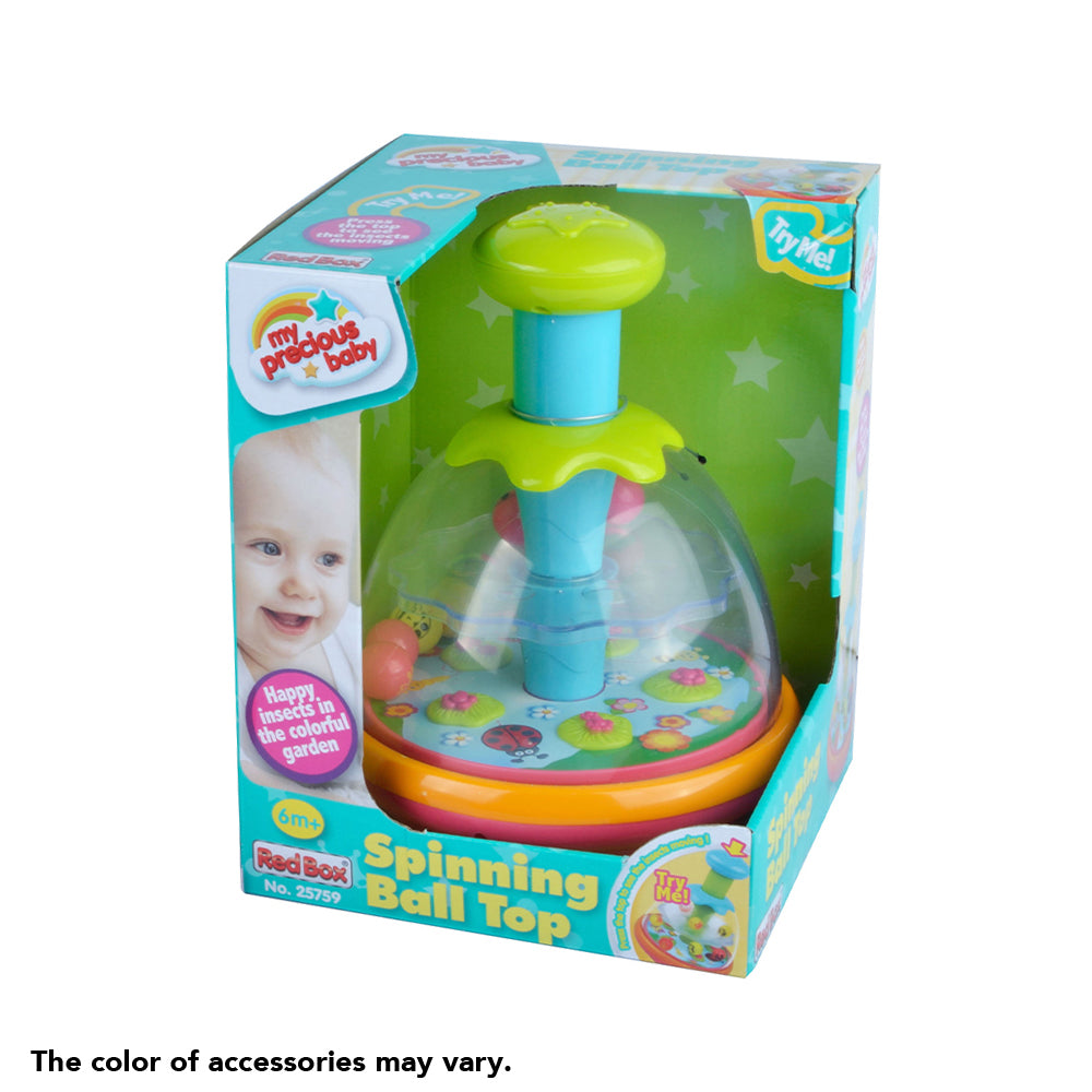 Red Box Spinning Ball Top