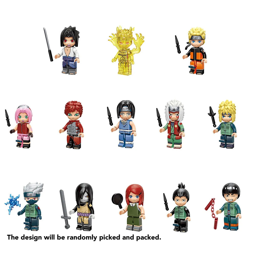 Qman Building Blocks Lighten The Dream Naruto Shippuden Pocket Sized Figure Blind Box