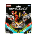 Takara Tomy Beyblade X Marvel Avengers: Iron Man 4-80B and Thanos 4-60P