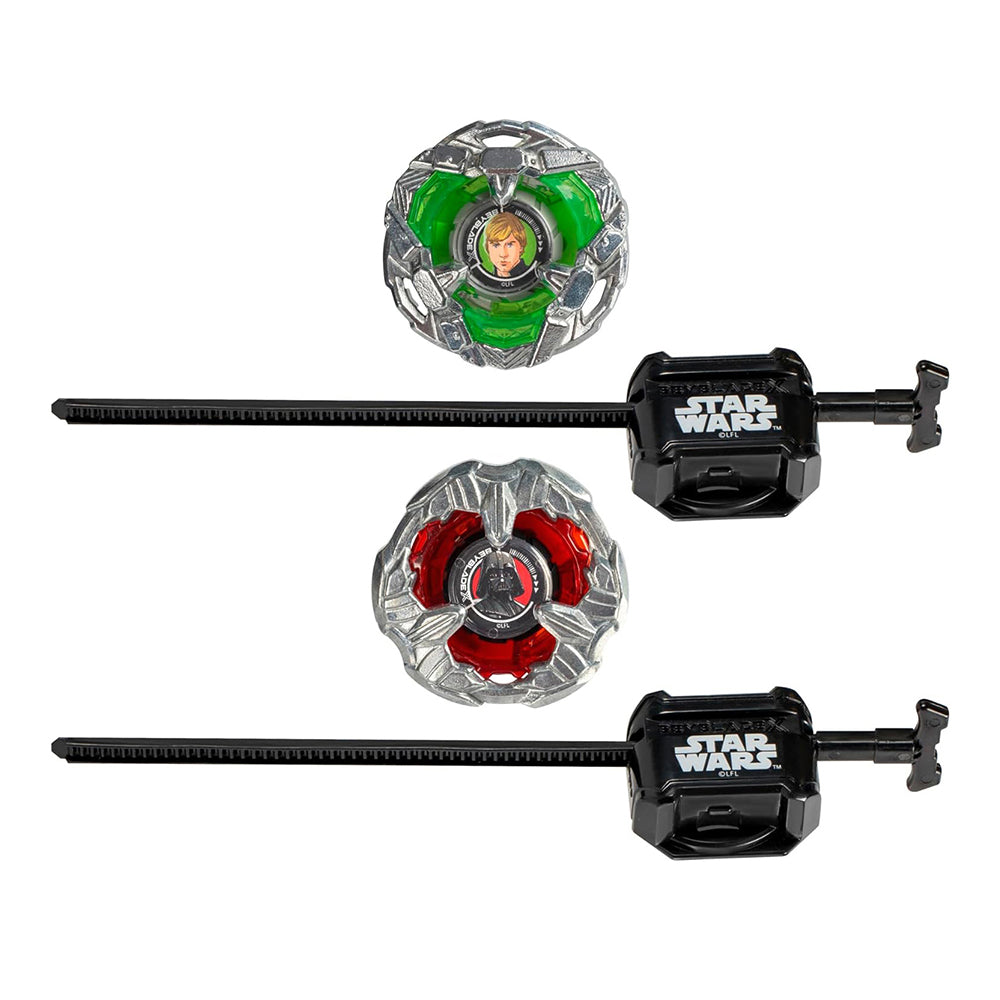 Takara Tomy Beyblade X Star Wars Set - Luke Skywalker 4-80B and Darth Vader 4-60P