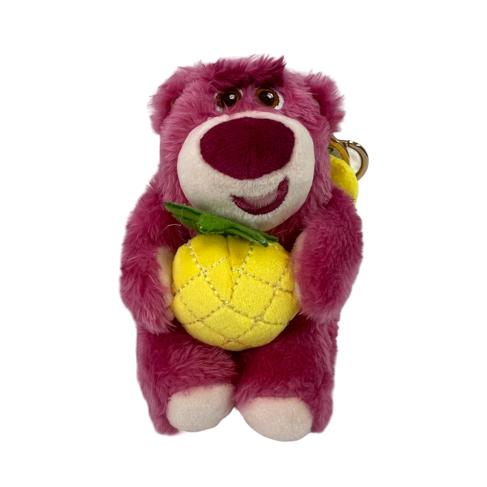 Disney Pixar Toy Story Lotso Teddy Bear Strawberry Scented with Fruity Keychain (Pineapple), Ages 3+