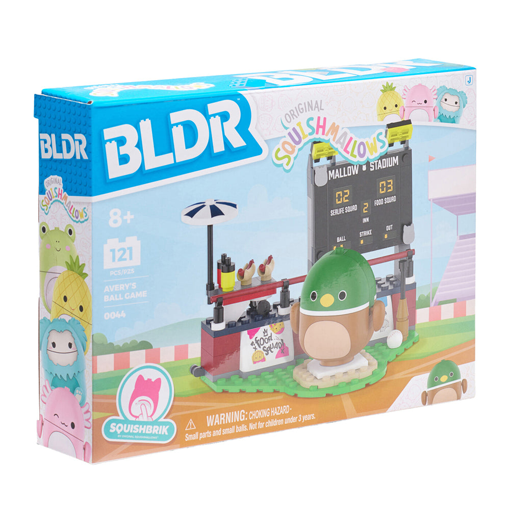 BLDR Squishmallows Avery's Ball Game Building Blocks 0044 8+ (121 Pieces)