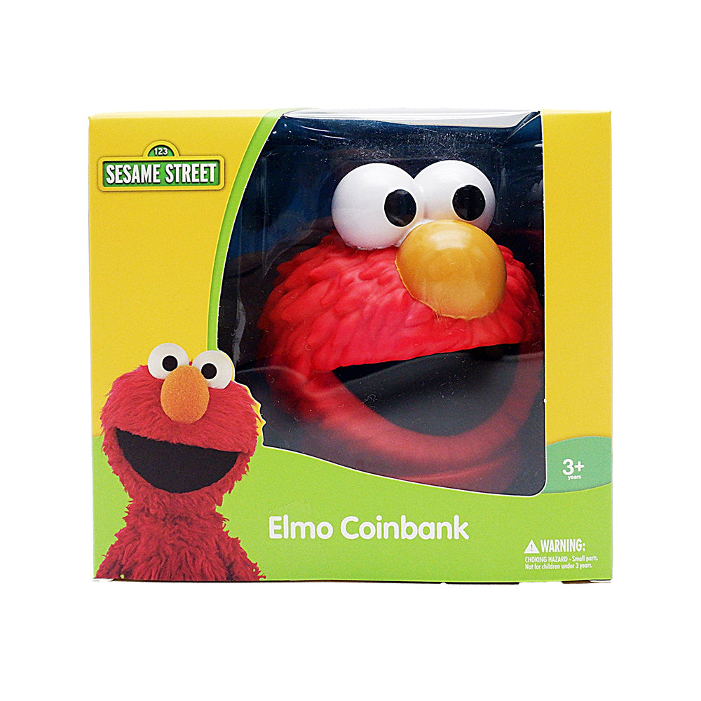 123 Sesame Street Coin Bank - Elmo Head Main image