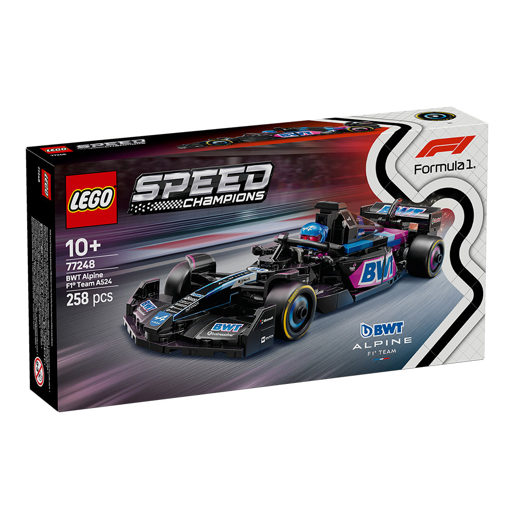 LEGO® Speed Champions BWT Alpine F1® Team A524 Race Car 77248, Ages 10+, Building Blocks (258 Pieces) Main image