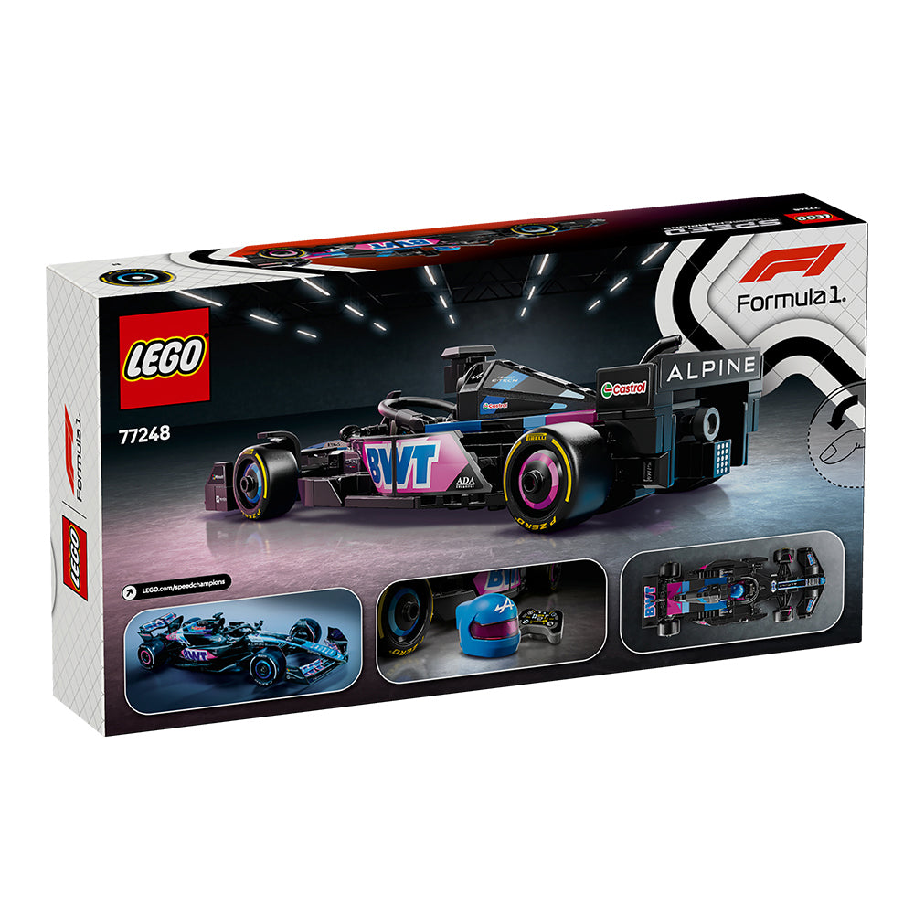 LEGO® Speed Champions BWT Alpine F1® Team A524 Race Car 77248, Ages 10+, Building Blocks (258 Pieces)