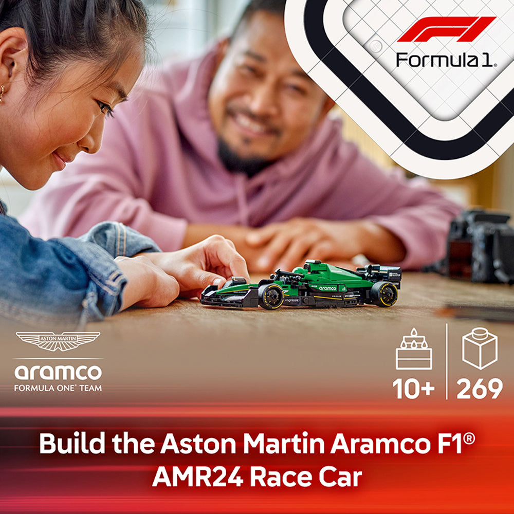 LEGO® Speed Champions Aston Martin Aramco F1® AMR24 Race Car 77245, Ages 18+, building Blocks (269 Pieces)