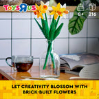 LEGO® Daffodils 40747  , Ages 8+, Building Blocks (216 Pieces)