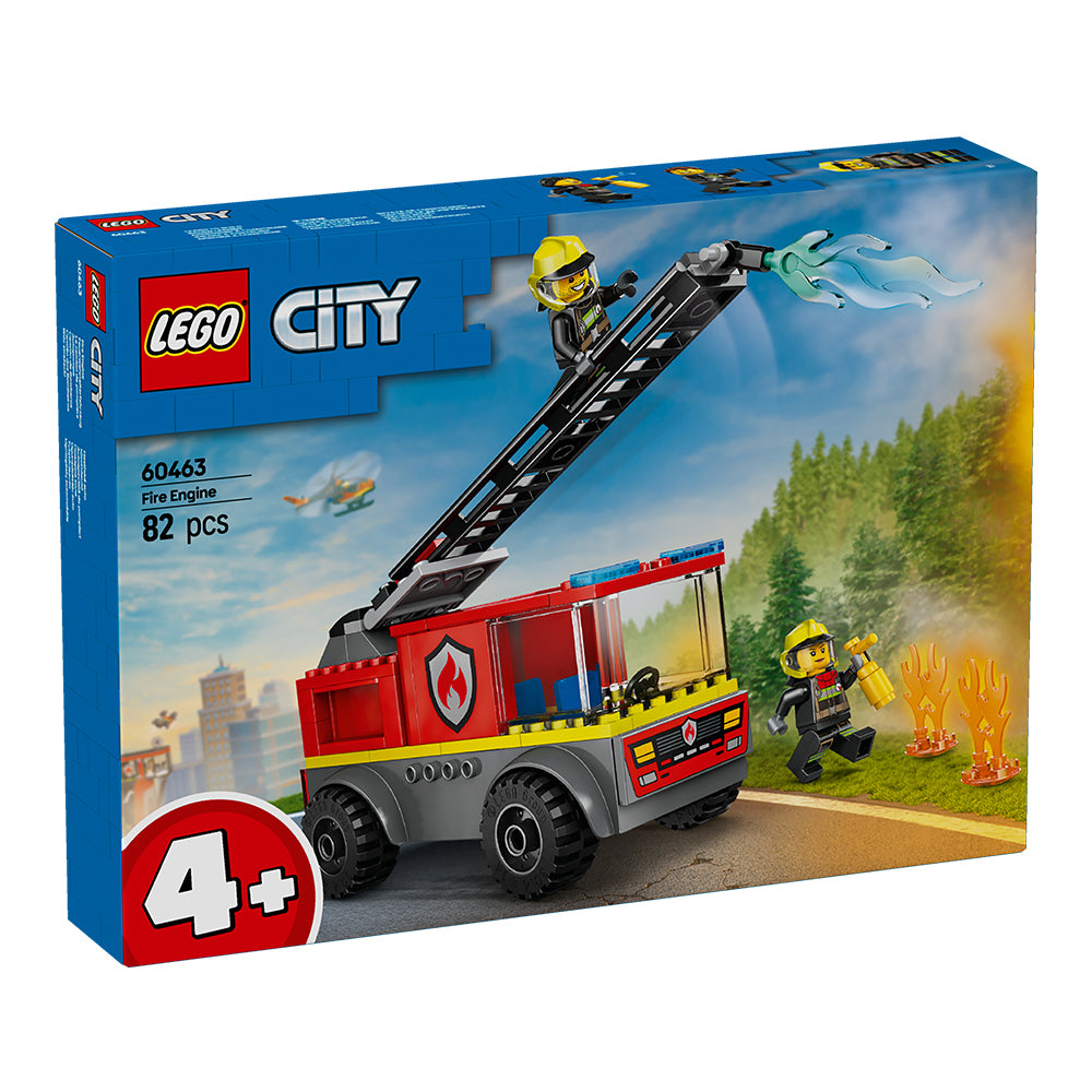 LEGO® City 60463 Ladder Fire Engine, Ages 4+, Building Blocks (82 Pieces)