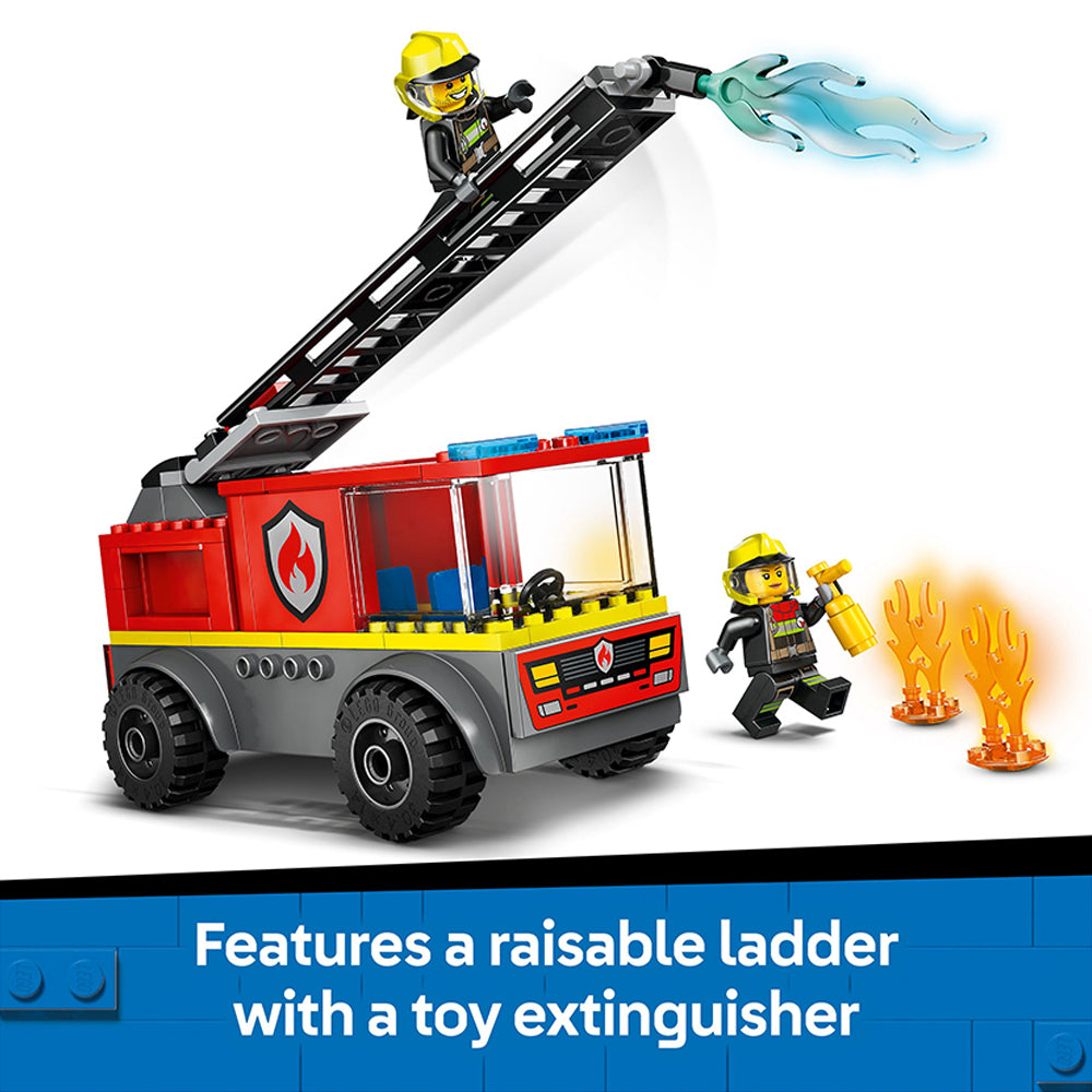 LEGO® City 60463 Ladder Fire Engine, Ages 4+, Building Blocks (82 Pieces)