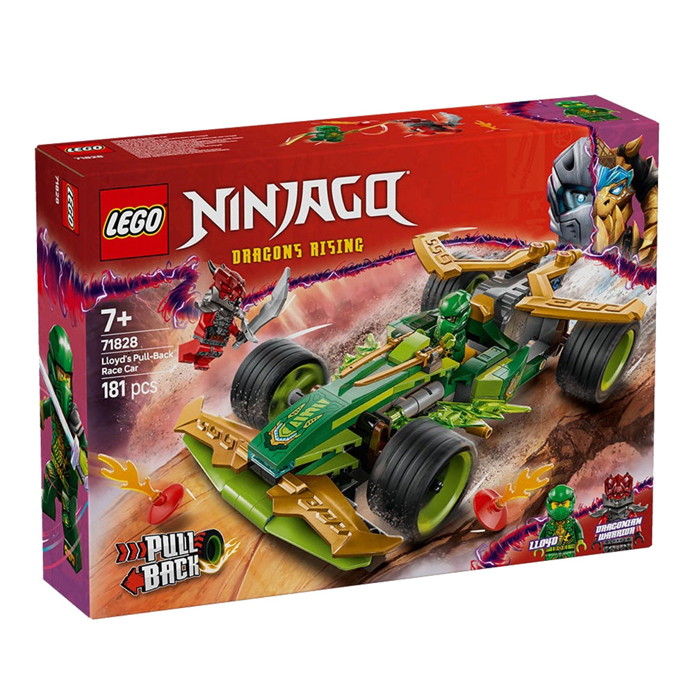 LEGO® NINJAGO® 71828 Lloyd's Pull-Back Race Car, Ages 7+, Building Blocks (181 Pieces)