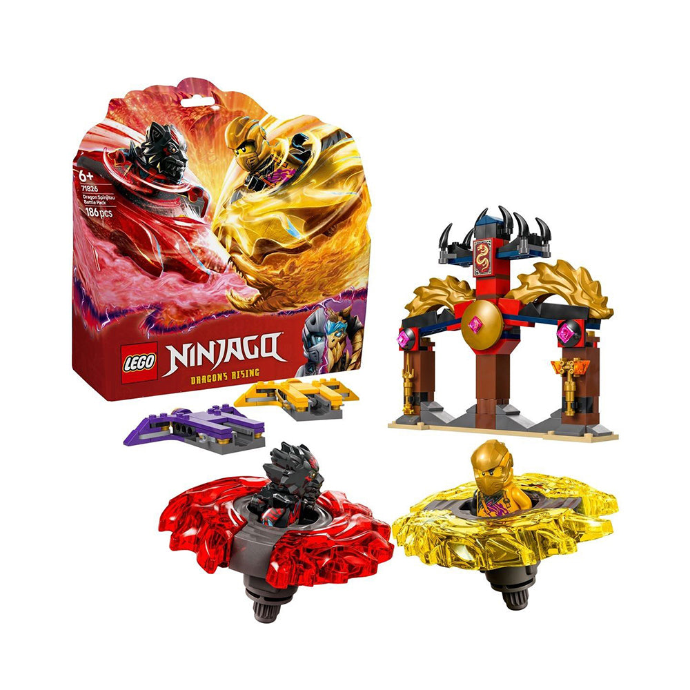 LEGO® NINJAGO® 71826 Dragon Spinjitzu Battle Pack, Ages 6+, Building Blocks (186 Pieces)