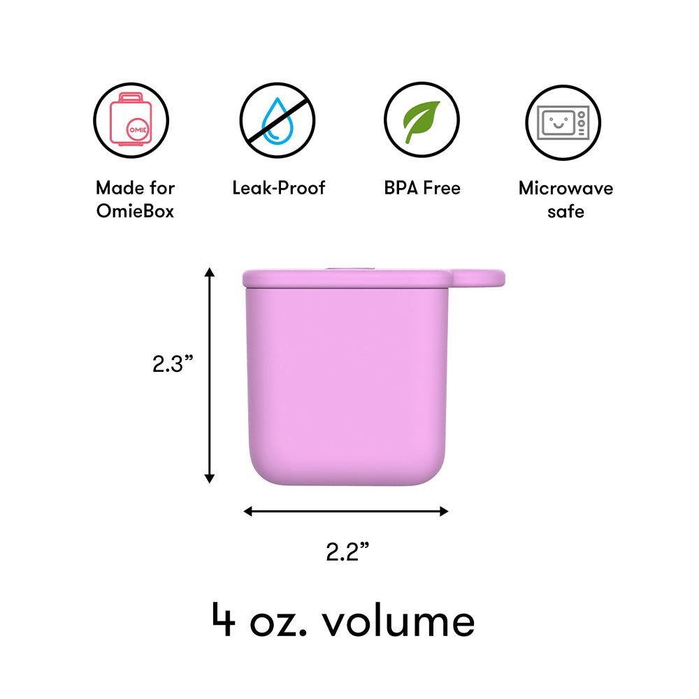 Omielife Omiedips Silicone Dip Containers - Pink & Teal