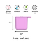 Omielife Omiedips Silicone Dip Containers - Pink & Teal